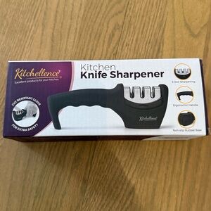 Black & Silver Kitchen Knife Sharpener